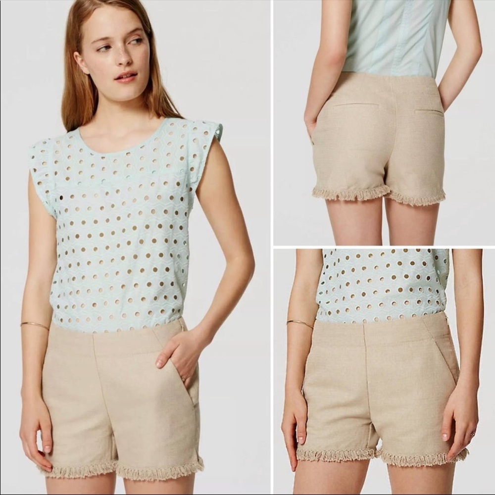 NWT Loft fringe shorts